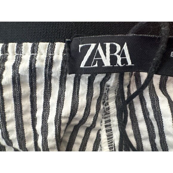 2/$30 ZARA Seersucker Slacks XL Black & White Cotton/Polyester Blend - Picture 16 of 16